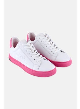 DKNY Women Abeni Arch Lace Up Casual Sneakers, White  - Image 1