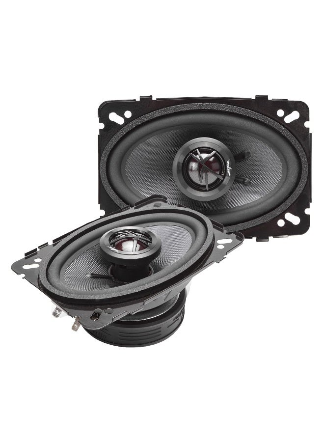 SKAR AUDIO Skar Audio TX46 4" x 6" 140W 2-Way Elite Coaxial Car Speakers Pair  - Image 1