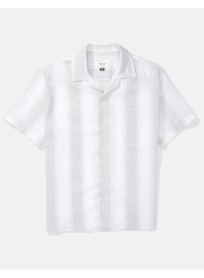 AE Striped Button-Up Poolside Shirt