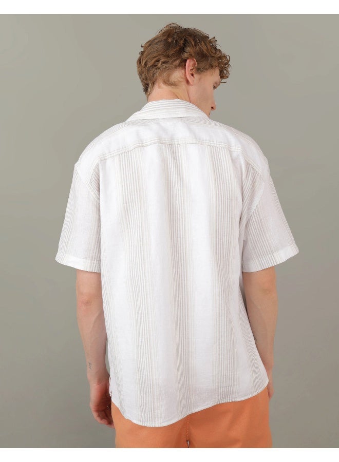 AE Striped Button-Up Poolside Shirt