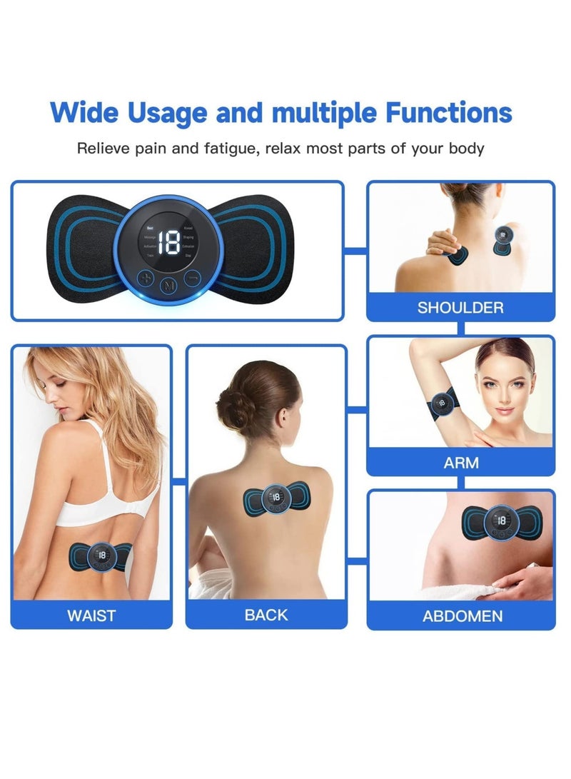 ELTRAZONE Body Massager,Wireless Portable Neck Massager with 8 Modes and 19 Strength Levels Rechargeable Pain Relief EMS Massage Machine for - Image 3