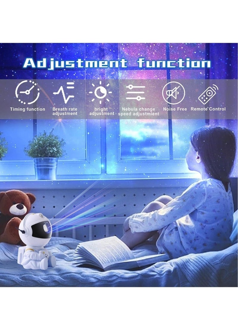 Generic Star Projector Night Light with Timer, Remote Control and 360°Adjustable Design, Astronaut Nebula Galaxy Night Light Projector for Children Adults Baby Bedroom, Party Room and Game Room  - Image 3