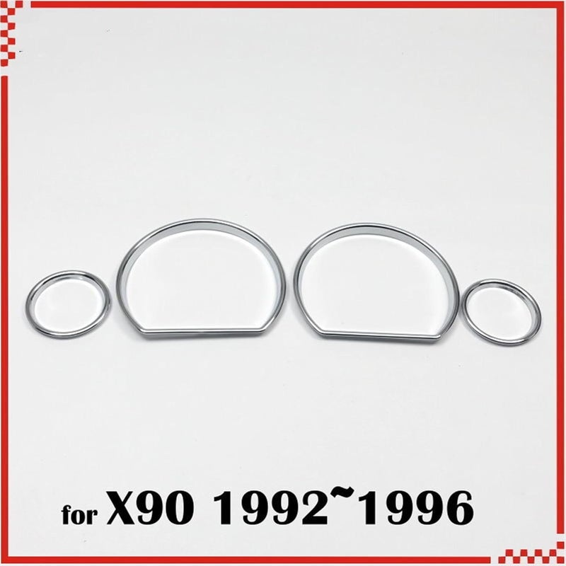 QASULER Chrome Gauge Rings for Chaser JZ X90 - Image 2