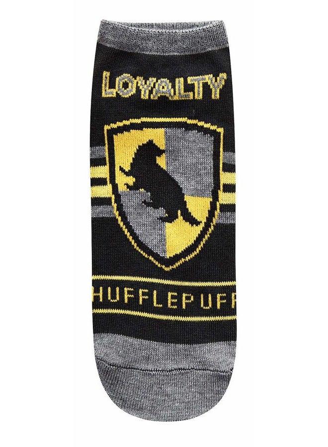 Harry Potter Hufflepuff Juniors/Womens 5 Pack Ankle Socks Size 4-10 - Image 3