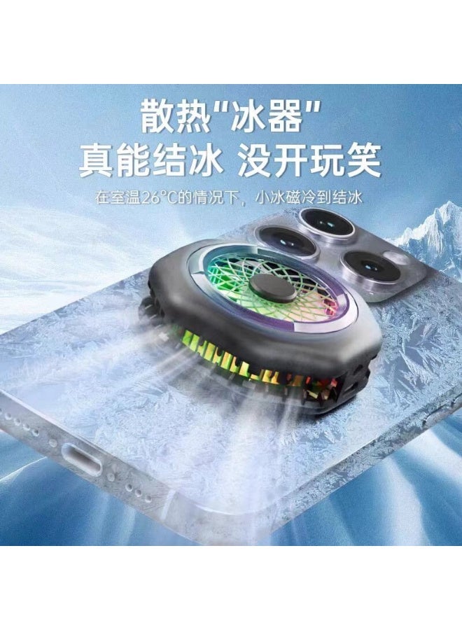 مروحة تبريد الهاتف المحمول HK-4 Pro للألعاب | تصميم مغناطيسي, تركيب بمشبك, مخصصة للألعاب, إضاءة RGB, سهولة التركيب - Image 3