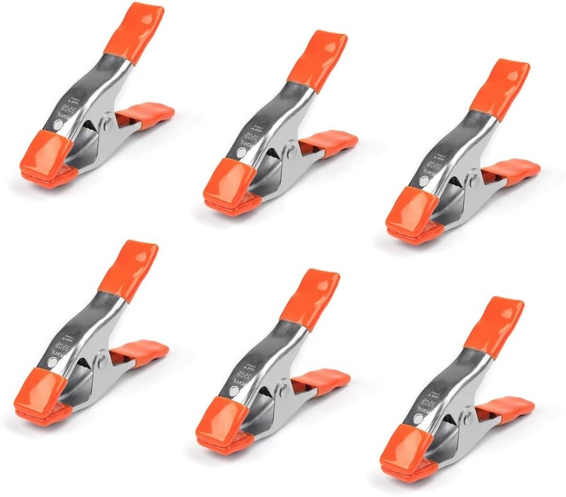 PONY Heavy Duty Spring Clamps Set, 2 Inch, Steel with Rubber Handles, 6-Pack - Image 5