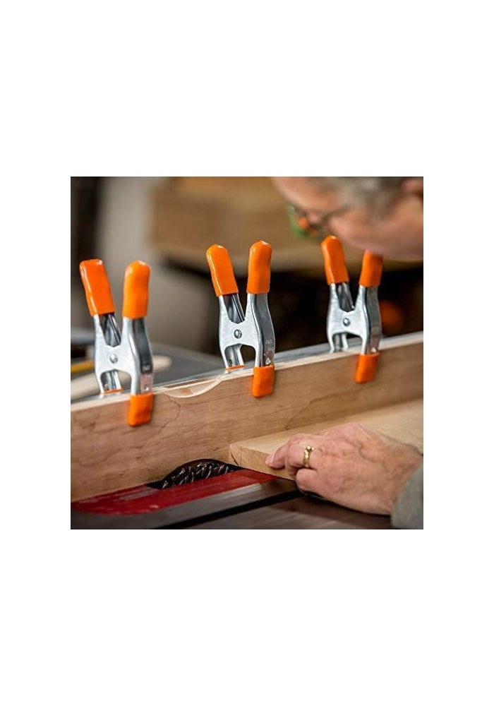 PONY Heavy Duty Spring Clamps Set, 2 Inch, Steel with Rubber Handles, 6-Pack - Image 4