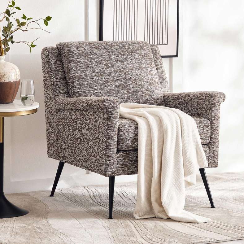 Pan Home RIZO ACCENT CHAIR-BROWN