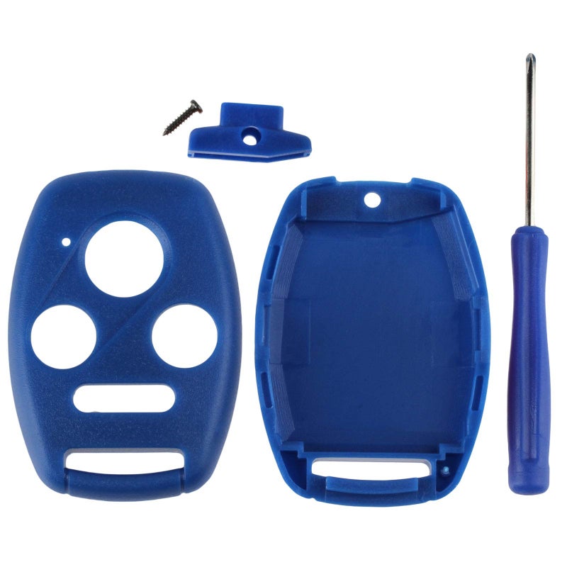 KeylessOption Replacement Key Fob Shell Case Kit for Honda Accord Civic CR-V Pilot (Blue) - Image 4