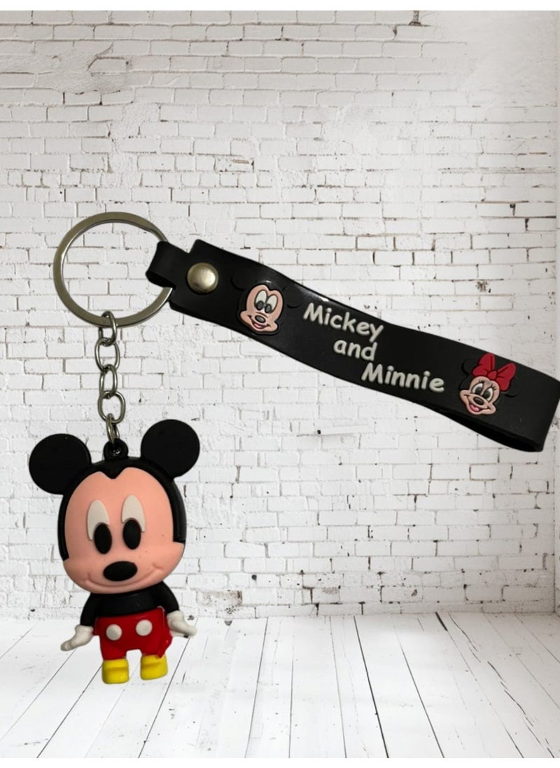 Game Fruy 2 Pieces Cute Minnie and Mickey Mouse Couple Keychain and Bag Accessory  - Image 3