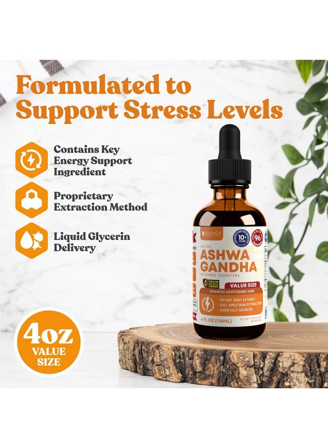 Rejuvica Health Rejuvica Health Active Ashwagandha - Advanced Liquid Supplement - Withania Somnifera Extract - Ashwagandha Roots Only - Naturally Occurring Withanolides  - Image 2