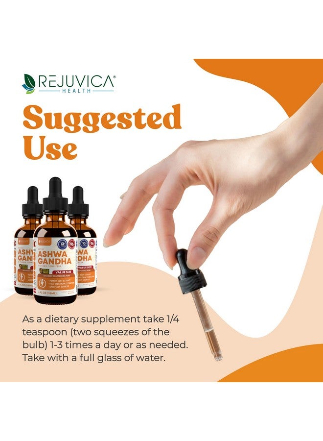 Rejuvica Health Rejuvica Health Active Ashwagandha - Advanced Liquid Supplement - Withania Somnifera Extract - Ashwagandha Roots Only - Naturally Occurring Withanolides  - Image 4