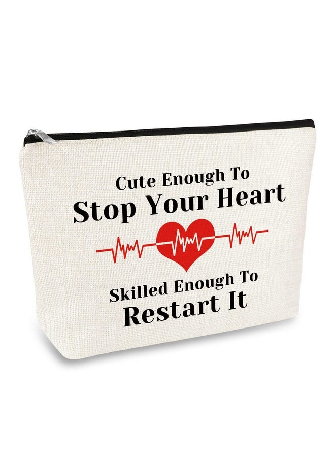 Mikela Nurses Gift Makeup Bag For Women Nurse Practitioner Gifts Cosmetic Bag Nurses Week Appreciation Gifts For Doctor Nurse Girlfriend Wife Valentines Gifts Nursing Student Graduation Gifts Make Up Bag  - Image 1