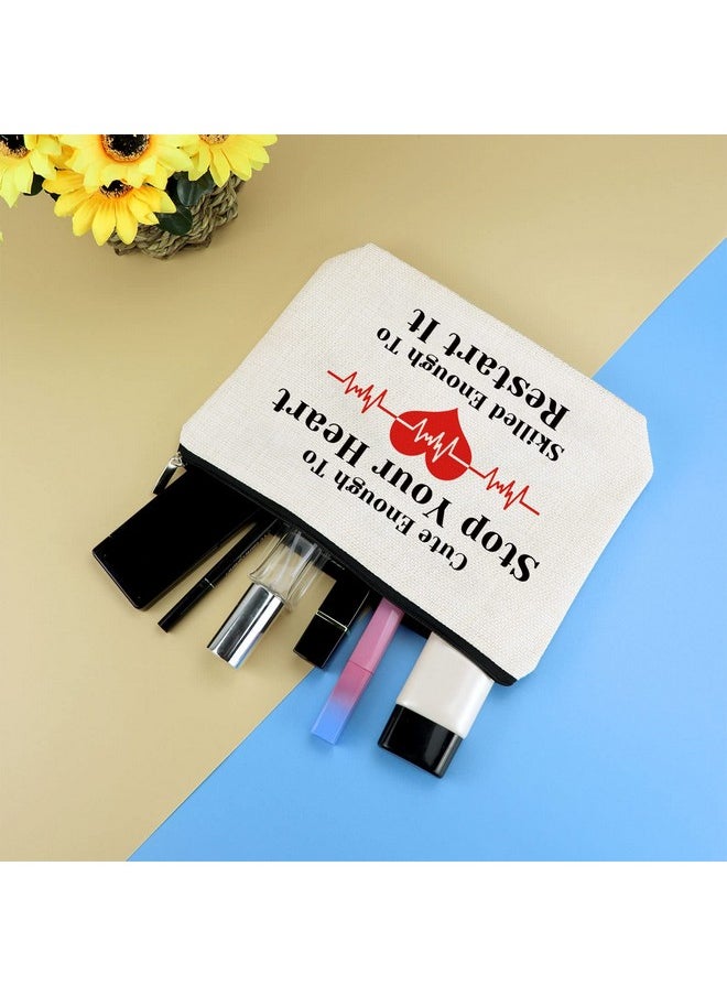 Mikela Nurses Gift Makeup Bag For Women Nurse Practitioner Gifts Cosmetic Bag Nurses Week Appreciation Gifts For Doctor Nurse Girlfriend Wife Valentines Gifts Nursing Student Graduation Gifts Make Up Bag  - Image 4