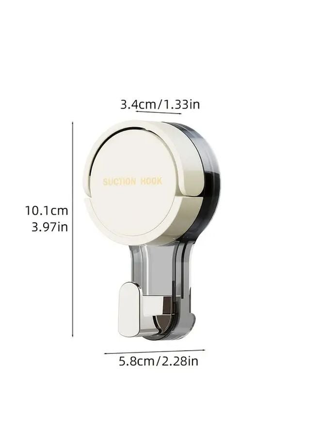 White No Drill Suction Cup Hooks Heavy Duty Self Adhesive Wall Mounted - Image 5