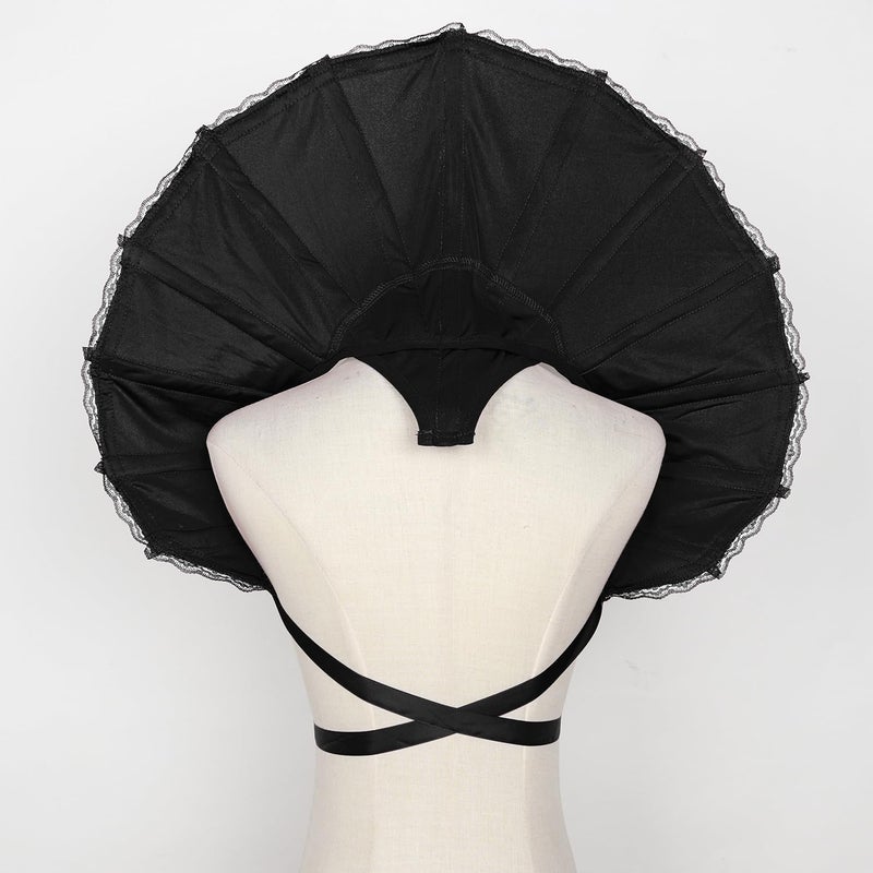 L'VOW Women Victorian Collar Gothic Stand Up Vampire Collar Halloween Masquerade Queen Cosplay(Black) - Image 5