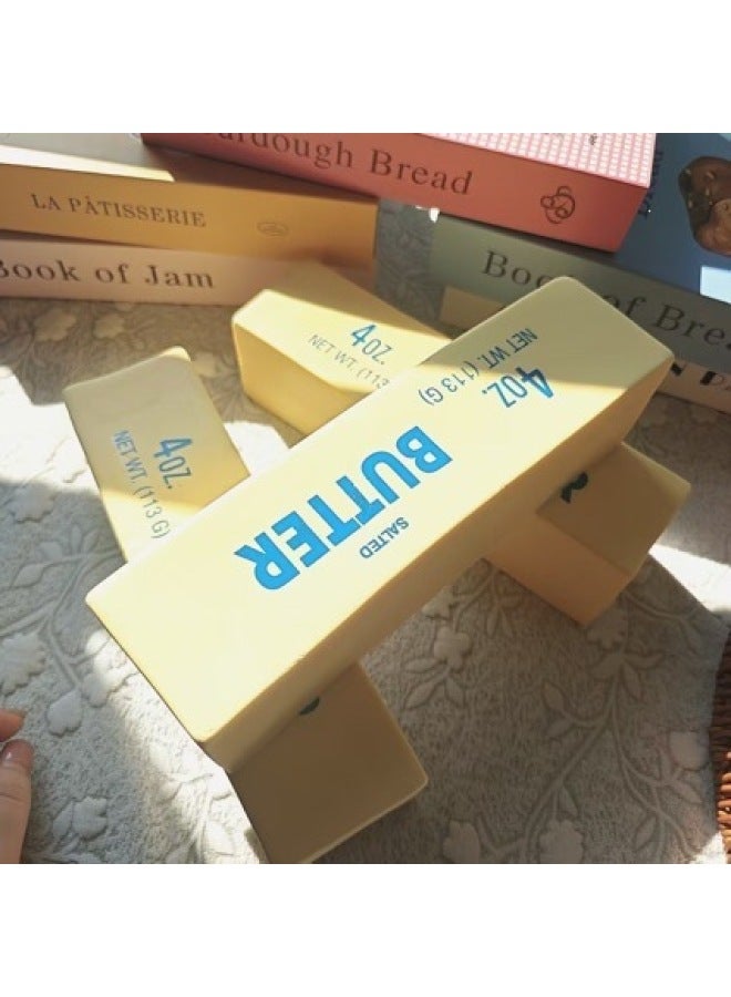 Dampling Soft Butter Stick Slow Rebound Toy, Butter Bar Slow Rebound Squeeze Toy, Stress Relief Toy For Students Small dumpling - Image 2