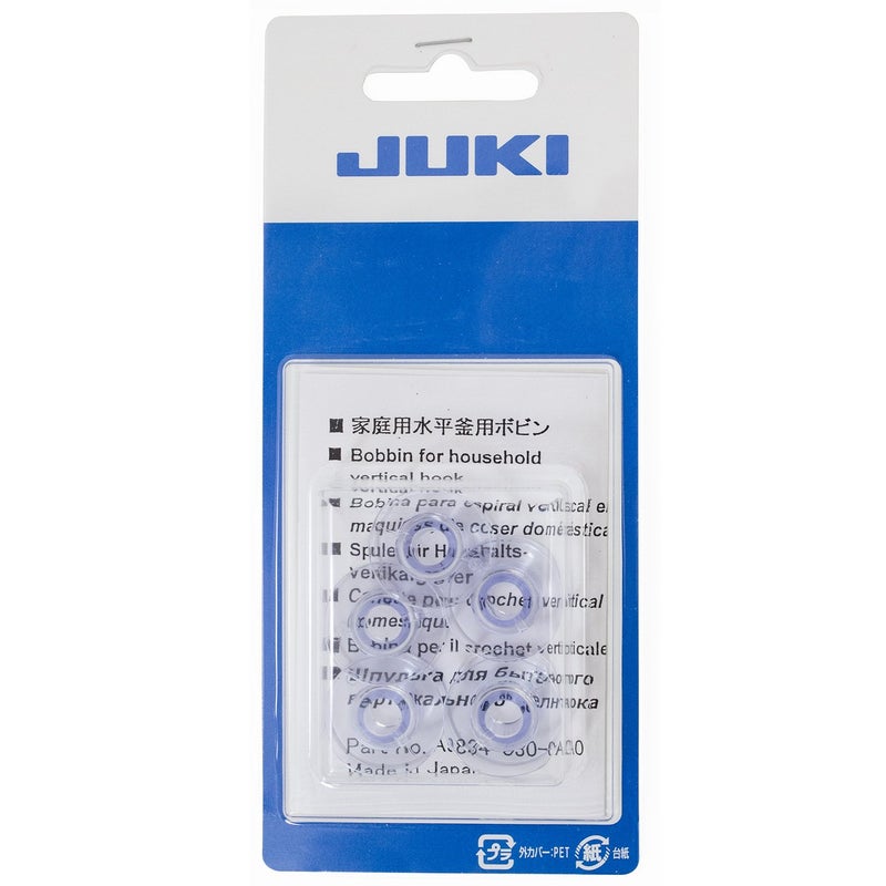 Juki Plastic Drop In Bobbins Package of 5 - Image 4