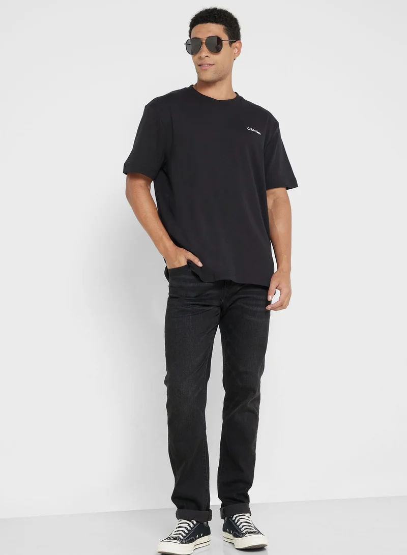 CALVIN KLEIN Logo Crew Neck T-Shirt