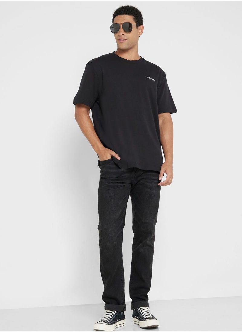 CALVIN KLEIN Logo Crew Neck T-Shirt  - Image 4