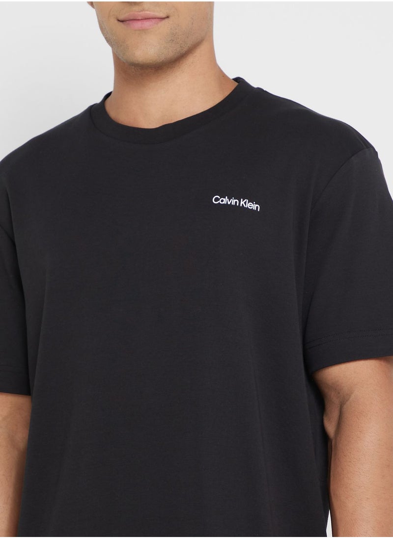 CALVIN KLEIN Logo Crew Neck T-Shirt  - Image 3