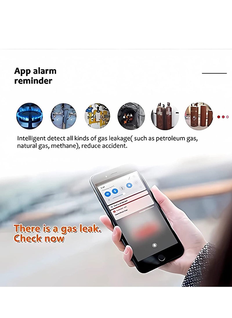KASTWAVE - WiFi Natural Gas Detector,Smart WiFi Gas Leak Detector with Temperature Sensor LCD Display, Plug-in Gas Leak Sensor for LPG, LNG,Methane and Butane Gases - Image 1