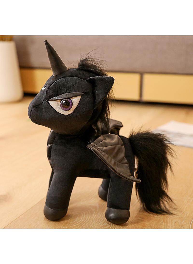 general Creative Doll Dark Series Plush Toy Unicorn 35cm Gift For Kids Boys Girls Children's Day Birthday Gift