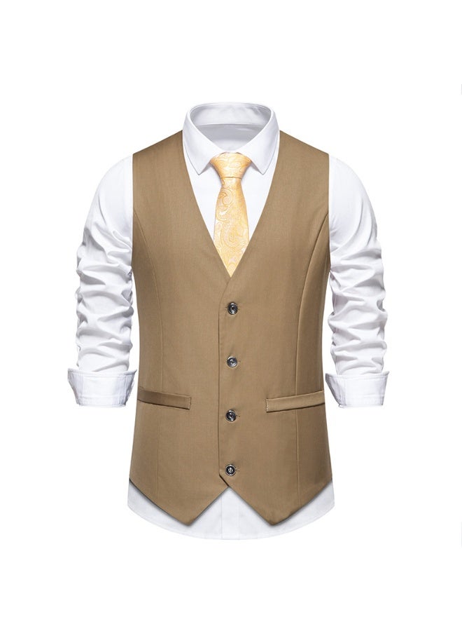 Shougu New Fashionable Casual Men's Suit Vest - Image 1