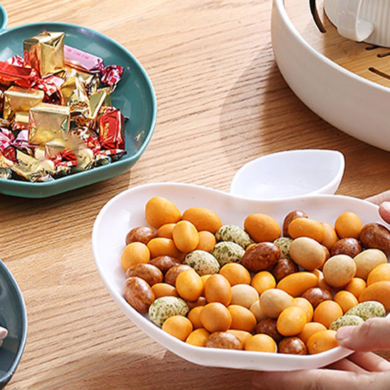 🍽️ صينية خفيفة على شكل فاكهة لتقديم الوجبات الخفيفة للمطاعم بتصميم بلاستيك متين - Image 1