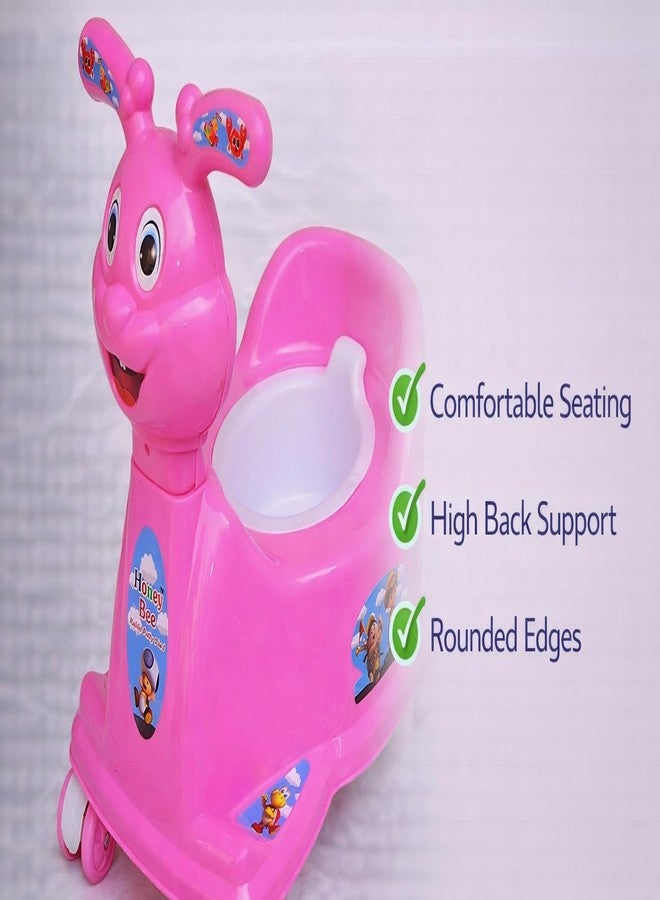 Maanit Potty Training Kit Cum Riding Bike For Kids (Pink) - Image 2