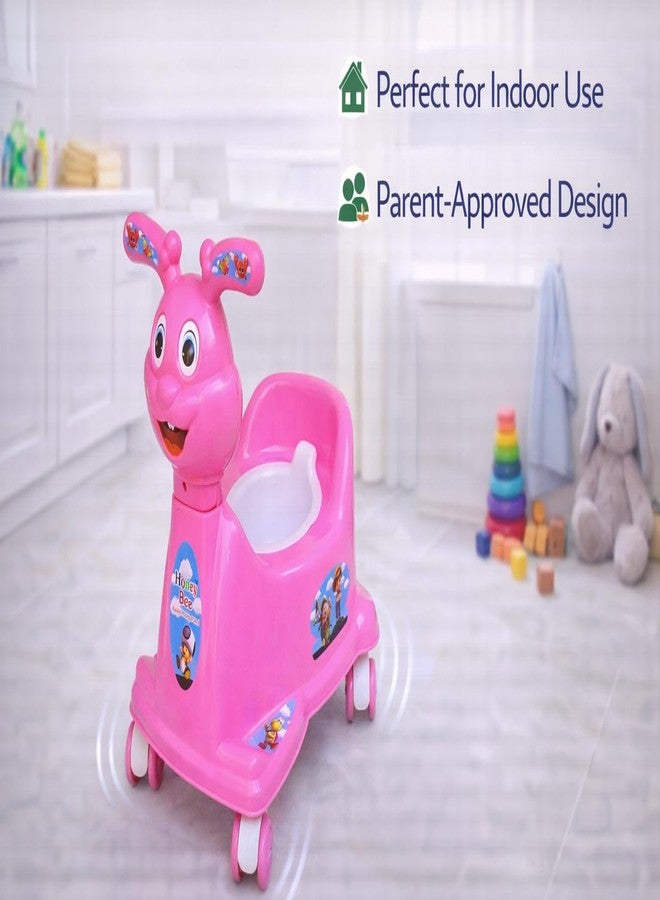 Maanit Potty Training Kit Cum Riding Bike For Kids (Pink) - Image 3