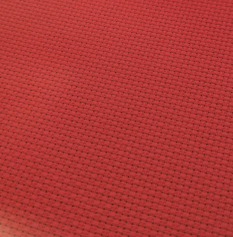 KCS 59" x 1 Yard 14ct Counted Cotton Aida Cloth Cross Stitch Fabric (Red) - Image 2
