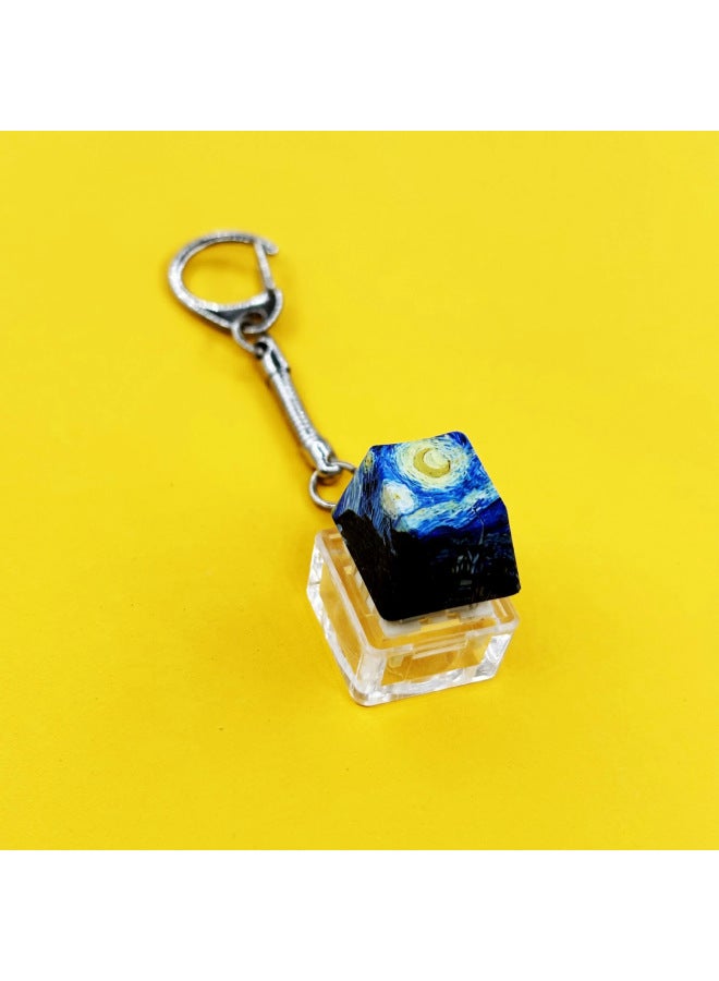 Popular Creative Press Decompression Artifact Single Key Keycap Cute Funny Style Mechanical Keyboard Anime Keychain Keycap 
