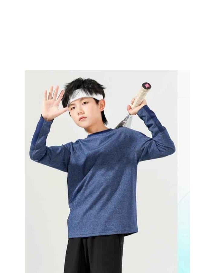 Children's Long Sleeved Long Pants Two-Piece Running Basketball Training Quick Drying Sports Suit  - Image 3