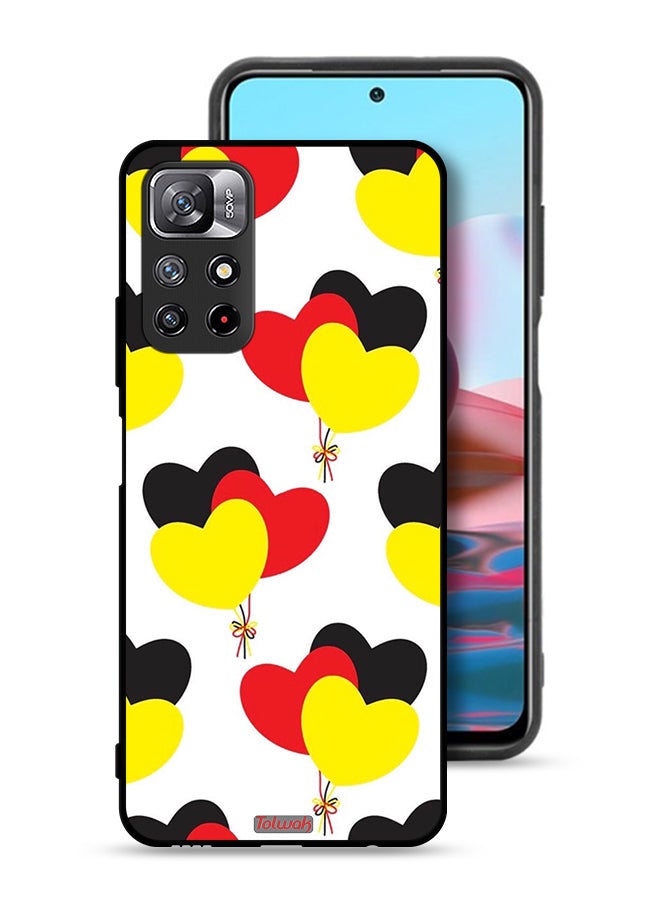Tolwak Xiaomi Redmi Note 11 4G Protective Case Cover Three Hearts Bunch - Image 1