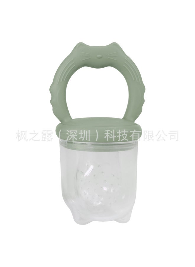 Silicone Baby Fruit And Vegetable Bite Bite Food Supplementary Artifact Ice Lattice Food Grade Fruit And Vegetable Feeder Bite Bag Pacifier