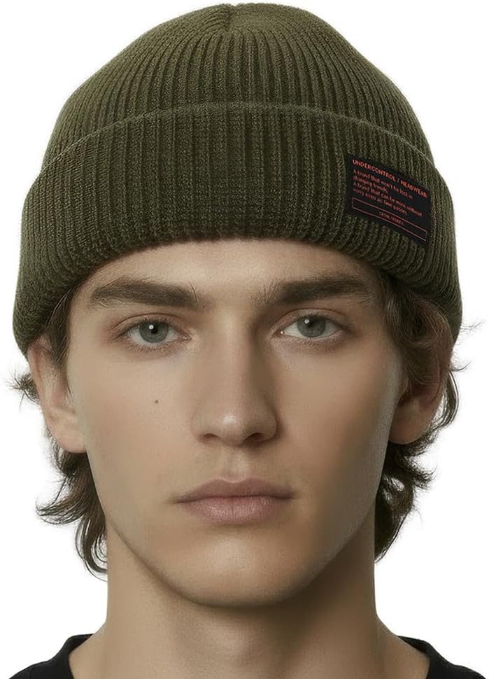UNDERCONTROL Store Winter Trawler Fisherman Beanie Men Women Unisex Stylish Plain Docker Skull Hat Roll up Watch Cap Color Pack - Image 1