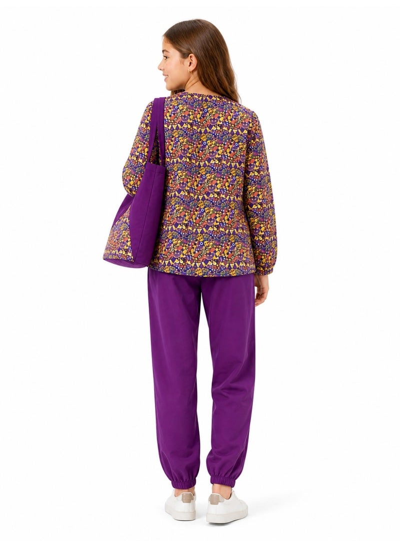 Caesar Girls' two-piece beach burkini, waterproof material - Image 2