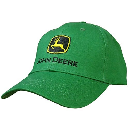 John Deere Embroidered Logo Baseball Hat- One-Size- Men's- John Deere Green - Image 2