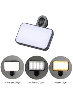 General Manufacturers Mobile Phone Computer Tablet Video Conference Fill Light Live Flash Charging Three-color Light LED-Color:Black  - Image 3