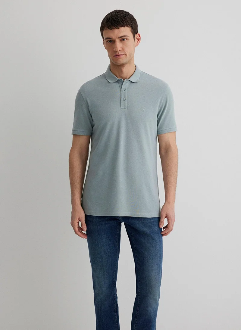 MAVI Lux Touch Modal Mix Grey Polo T-Shirt