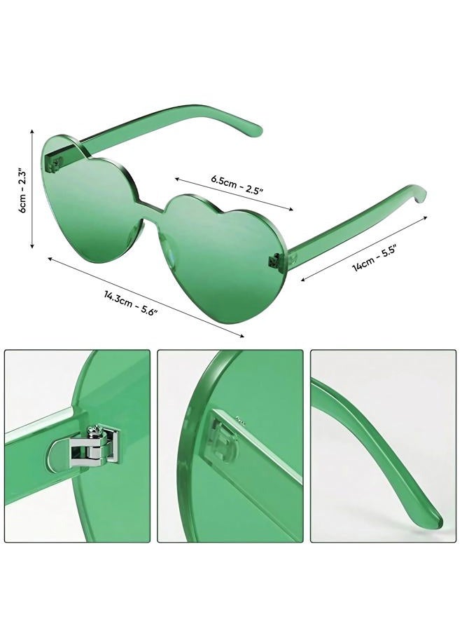 Funcredible Green Cowboy Hat and Glasses - Green Sparkly Holographic Cowboy Hat for Women - Cowgirl Costume Accessories, Green, One size - Image 4