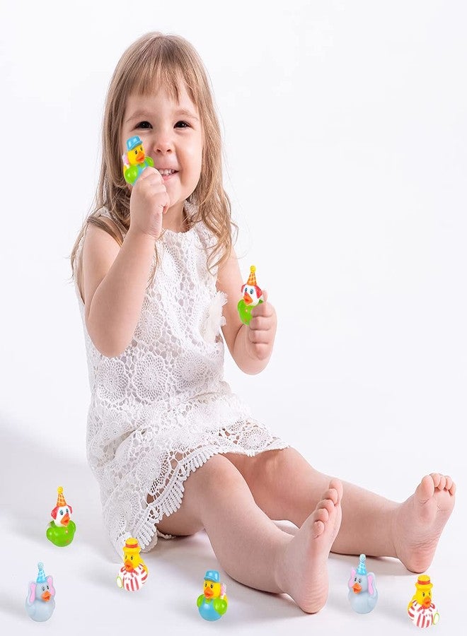 ArtCreativity Carnival Rubber Duckies for Kids, Pack of 12 Cute Duck Bathtub Pool Toys, Fun Carnival Supplies, Birthday Party Favors for Boys and Girls - Image 4