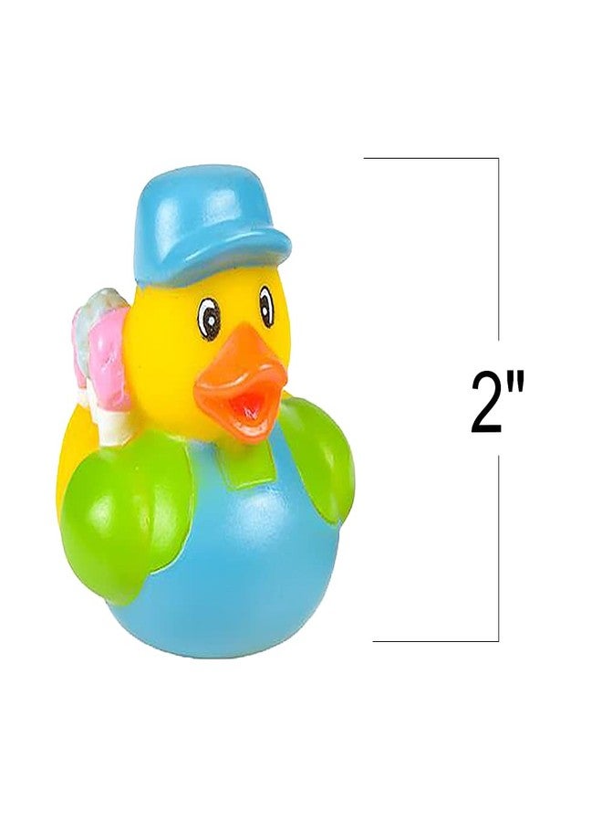 ArtCreativity Carnival Rubber Duckies for Kids, Pack of 12 Cute Duck Bathtub Pool Toys, Fun Carnival Supplies, Birthday Party Favors for Boys and Girls - Image 3