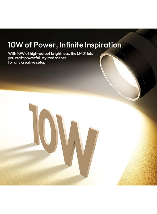 ULANZI LM01 Photography Flashlight RGB Video Light, 7500mAh Rechargeable Photography Flashlight with 20 Filters, 3H Max Runtime, 1200 Lux Output for Wedding, TikTok Videos, Cosplay, Content Creation - Image 2