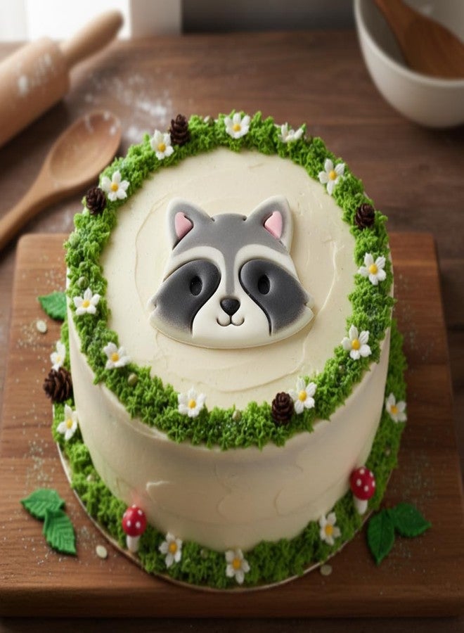 Bakerlogy قطاعة بسكويت على شكل وجه راكون صغير من بيكرلوجي - تصميم قطاعة بسكويت مفصل للخبز والأعمال اليدوية، مثالية على عجينة السكر والعجين والطين - Image 4