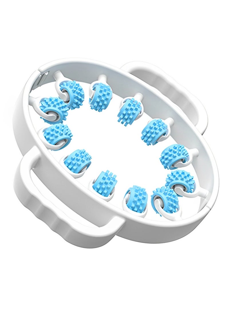 12-Wheel Waist & Leg Slimming Roller, Muscle Massage Foam Roller for Thighs, Calves & Arms, Body Shaping Massager for Fitness & Recovery - Image 1