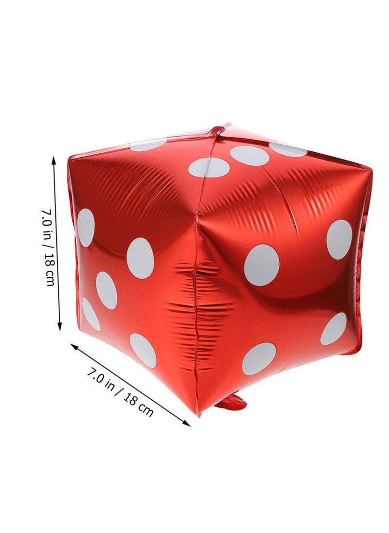 SYOSI - 12 Pcs Jumbo Large Inflatable Dice,  11.8 Inch nflatable Large Dice Party Decorations Colorful Dice Balloons Large Dice Set for Indoor and Outdoor Games Theme Party Decorations (Six Colors) - Image 1