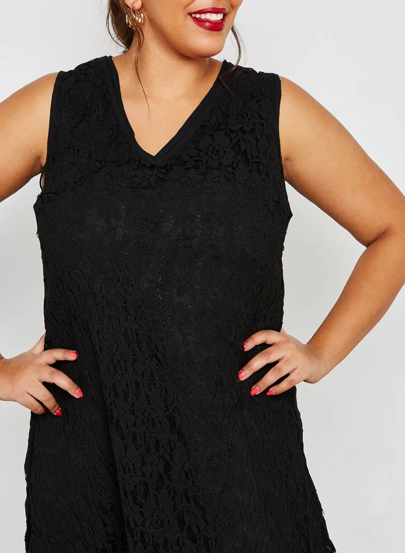 Ella Plus Layered Lace Dress