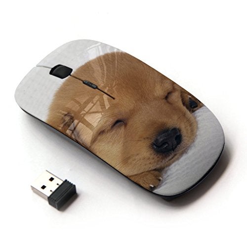 KOOLmouse [ Optical 2.4G Wireless Mouse [ Puppy Labrador Retriever Light Brown Dog ] - Image 1